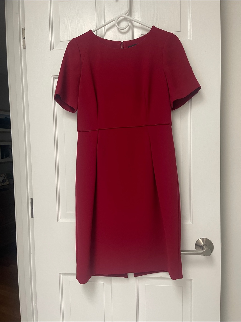 J. Crew Red Short-Sleeve Tailored Work Dress - sz 6